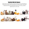 10 pcs Realistic Cat Figurines Kitty Figures Toy Set Mini Cat Figure Collection Playset Kitten Easter Eggs Cake Topper Christmas Birthday Gift for Cat Keeper Lover