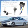 DICMIC Ignition Lock Cylinder Switch with Left Driver Side Door Lock Cylinder Compatible with 2011-2015 Kia Optima 2013-2017 Kia Rio Replace# 81900-1WK00, 81970-2TA00