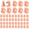 Lorvain 50 Pieces Practice Fingers Training, Nail Manicure Training Fingers Nail Practice Fingers Model, Acrylic Nails Practice Finger Nail Art Training Display Decoration
