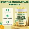DANEW PRO Creatine Monohydrate Gummies 5000mg for Men & Women, Creatine Monohydrate for Muscle Strength, Muscle Builder, Energy Boost, Pre-Workout Supplement(120 Count)-Pineapple Flavor