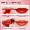HOSAILY 3 Colors Peel Off Lip Stain Set, Tattoo Magic Color Matte Nude Lip Gloss Lip Tint, Long Lasting Waterproof Liquid Lipstick Tinted Makeup, Nonstick Cup Lip Stain for Women Girls(02+03+06)