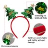 Christmas Tree Headband Sequins Hair Band Glitter Merry Christmas Hair Hoop Women Girls Green Hair Accessories Headdress for Cosplay Christmas Decoration Party Supplies Gift