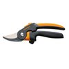 Fiskars Ratchet Pruning Shears, UltraBlade Softgrip 3/4-Inch Bypass Pruner, PowerGear2 Design That Provides 3X More Power on Every Cut
