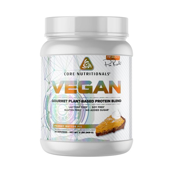 Core Nutritionals Platinum Vegan Gourmet Plant-Based Protein Blend with 21 Grams of Pea Protein, Lactose, Soy and Gluten Free 29 Servings (Peanut Butter Pie)