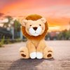 IKASA Lion Stuffed Animals Plush Toys,10" Cute Plushie Soft Small Fluffly Cuddly Toy, Gifts for Family Kids Girls Boys