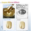 U-Shinein 8ml Metallic Painting Nail Polish Gel, Golden 3D Metal Painting Gel Drawing Mirror Nail Gel Polish, Nail Liner Painting Gel Glossy Soak Off UV/LED DIY Nail Manicure