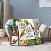 Parrot Blanket Soft Cozy Parrot Bird Throw Blanket Gift for Women Girls Super Plush Warm Parrot Stuff Lightweight Fleece Flannel Gift Blankets for Kids Adults 50"X40"