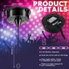 6RPM Rotating Disco Ball Mount Electric Motor with Lights 4 Colors for 6 8 12 Inch (Not Included) 2 Mode Christmas Party DJs Bands Pubs Weddings Night Clubs (Battery Style)