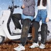 WAYUTO Adjustable Winter Motorcycle Leg Gaiters with Wool Knee Pad Motorcycle Leg Warmers Motorcycle Knee Guards Motorcycle Leg Cover Winter for Outdoor Activities