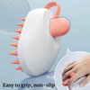 KINTEGOOD Hair Scalp Massager Brush, Cute Mouse Shape Shampoo Brush Scalp Scrubber, Wet/Dry Use, Scalp Massager for Hair Growth, Eliminates Dandruff for Men & Women, White