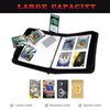 Football Card Binder with Sleeves 400 Pockets, Card Binder 4 Pockets, Collectible Football Card Albums, Trading Holder Card Binder for Sports Cards, Portable Card Binder with 50 Removable Sleeves