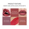 Matte liquid lipstick waterproof all day wear soft smooth application 6 color palette shade set Makeup Set, Matte liquid Long-Lasting Wear Non-Stick Fade resistant (A)