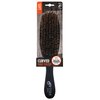 Titan Soft Curved Wave Brush For Men All Hair Textures – 1pc, Natural Boar Bristles Wooden Handle, Wooden Hair Brush