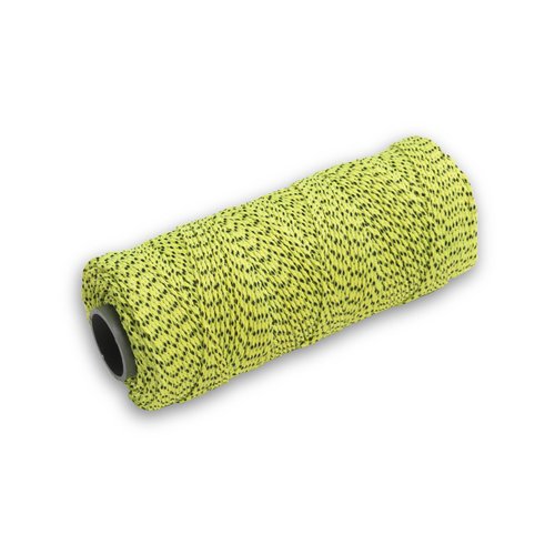 MARSHALLTOWN Masonry Line, Bonded Nylon, Yellow & Black, 500 Foot, 18 Line Size, Masons and Archaeology. Made in the USA, ML613