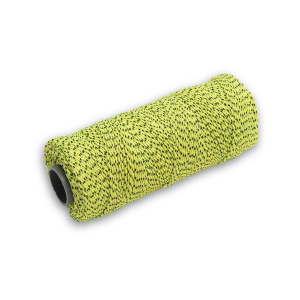 MARSHALLTOWN Masonry Line, Bonded Nylon, Yellow & Black, 500 Foot, 18 Line Size, Masons and Archaeology. Made in the USA, ML613