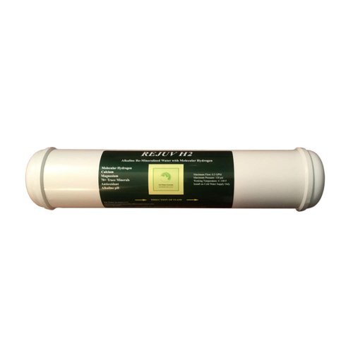 Alkaline Re-mineralized Hydrogen Water Filter for RO Systems. 2.5" x 12" Filter with Mounting Kit. Convert Any RO to an Alkaline Water Ionizer