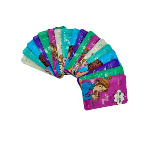 Heather's Lux 18 Pack Facial Sheet Mask, Face Sheet Mask for Hydrating, Moisturizing, Nourishing and Anti-Aging, Bad Girl Korean Style Skincare (18 Pack)