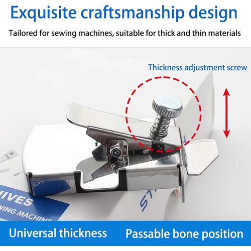 2PCS Buddy Sew Magnetic Seam Guide,Magnetic Seam Guide for Sewing Machine, Upgrade Third Generation Multifucntional Straight Line Hems Seam Guide Ruler for All Sewing Machine