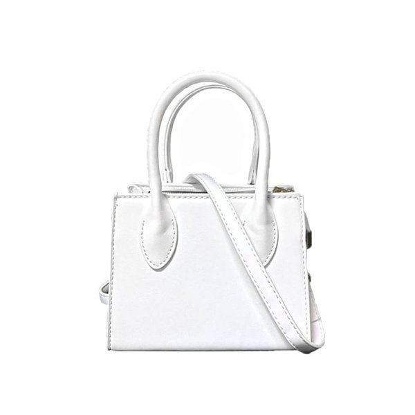 saursmehat Small crossbody bags for women faux leather trendy clutch mini purses and handbags (White)