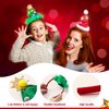 JOYIN 2 PCS Lighted Christmas Headbands with LED lights in Springy Santa Hat Christmas Tree Designs for Christmas and Holiday Parties (ONE SIZE FIT ALL)