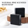 EFFILAND Men's Natural Bar Soap - Moisturizing Soap Made from Natural Oils Come With Soap Saver - No Harmful Chemicals - Good for All Skin Types -Natural pine Scented