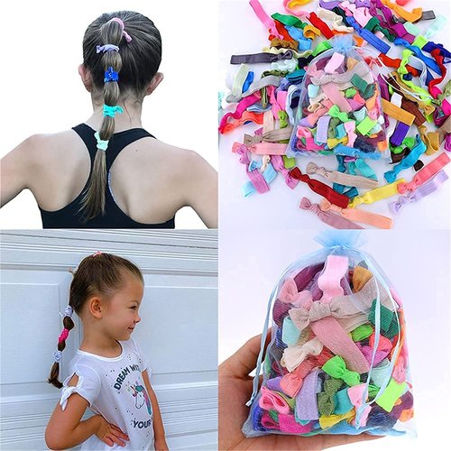 84 Colors Hair Ties Elastic Bands for Baby Girls Women Kids Ponytail Hair Tie Party Favors