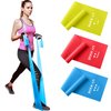 Hoocan Resistance Bands Elastic Exercise Bands Set for Recovery, Physical Therapy, Yoga, Pilates, Rehab, with 3 Resistance Levels