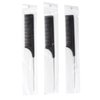 3 Pieces Metal Rat Tail Comb Steel Pintail Rat Comb Carbon Fiber Heat Resistant Hair Parting Comb Professional Hair Styling Teasing Combs for Women Hair Edge Brush with Antic Static Pintail