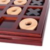 RNK Gaming Wooden Tic Tac Toe Board Game for Kids or Adults Classic Coffee Table Décor
