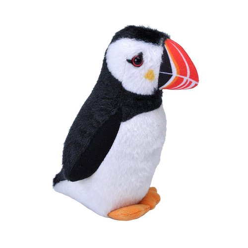 Wild Republic Audubon Birds Atlantic Puffin Plush with Authentic Bird Sound, Stuffed Animal, Bird Toys for Kids and Birders