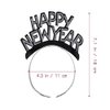 Soochat Happy New Year Headband Tiara New Years Eve Party Supplies Gold Silver Black 12 Pieces