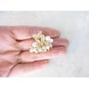 Generic Small pearl and crystal flower gold hair claw clip bridal clip bridal barrette