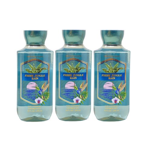 Generic Bath and Body Work Fresh Jungle Rain - Pack of Three - Shower Gel