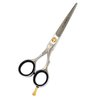 6" Barber Scissors With Finger Rest Razor Sharp Blades Hair Cutting Scissors and Thinning Shears Salon Tools - German Stainless CE (Screw-On Finger Rest)