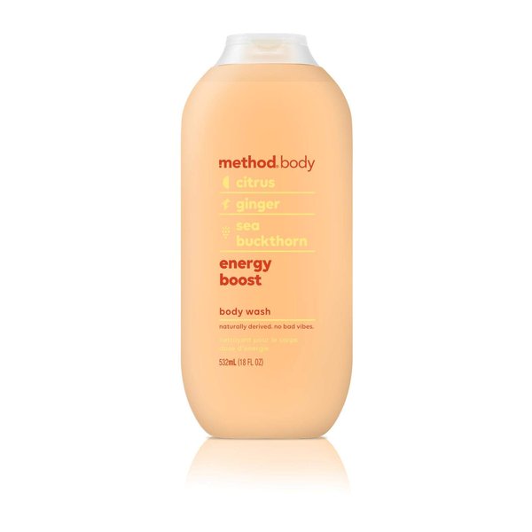 Method Body Wash, Energy Boost, 18 oz, 1 pack, Packaging May Vary