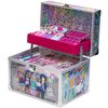 Townley Girl DIY Train Case Makeup Beauty set Includes Bracelet Beads & String, Tattoos, Lip Gloss, Hair Clips, Nail Polish & Much More for Girls, Ages 6+ Perfect for Parties, Sleepovers & Makeovers