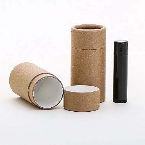 50 mL Kraft Paperboard Lip Balm/Salve/Cosmetic/Lotion/Deodorant Tubes x 25