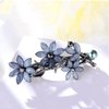 3pcs Hair Barrettes for Women Crystal Rhinestones Hair Clips French Flowers Barrettes Spring Hair Barrettes Clip Hair Styling Accessories