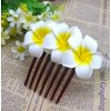 Flower Hair Comb Plumeria Head Piece for Women Girls Hawaiian Floral Hair Clips Pins Bride Bridesmaids Hair Accessories