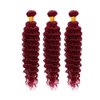 99j Human Hair Bundles Burgundy Deep Wave Bundles Human Hair Red Bundles 22 24 26 inch Dark Red Deep Wave Bundles Human Hair Extensions