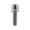 Wanyifa Titanium M5x20mm with Washer Allen Hex Tapered Bolts Screw for Bicycle Stem Pack of 6 (Normal Titanium)