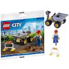 LEGO City Mini Dump Truck Vehicle and Construction Worker Minifigure Toy Set 30348 (Bagged)