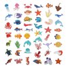 100 Pack Ocean Life Animal Stickers,Under The Sea Party Favors, Waterproof Stickers for Water Bottle Laptop Computer Phone
