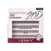 i-ENVY 20D Extension Cluster Individual Lashes (Medium, 2 PACK) Flat Root Seamless Application Perfect For DIY Lash Extension