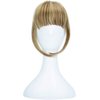 8" Clip in Bangs Hair Extensions Thick Full Neat Bangs Fringe Hair Extension with Temples One Piece Clip on Front Bangs Hairpiece