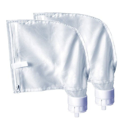 2 Packs All Purpose Debris Bag with Resin Zipper Opening Compatible with Polaris 360 380 Pool Vacuum Cleaner or Filter Parts