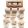 JEDIA Chiffon Ribbon, 3 Rolls Champagne Beige Ribbon for Gift Wrapping, 1.5" x 7Yd Chiffon Ribbon Set for Wedding, Bouquet Wrap, Bridal Bouquets, Wedding Invitations, DIY Crafts