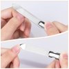 Metal Nail Files, 4 in 1 Double Sided Stainless Steel Nail Files for Natural Nails, Reusable Diamond Travel Nail File Nail Clipper Set Fingernail Toenail Manicure Pedicure Tools for Men and Women