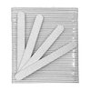 PrettyClaw | 50pc Nail File 80/80 Grit Zebra Nail Files White Plastic Center Double Sided Zebra Emery Board For Nails Acrylic Nail File