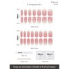 ohora Semi Cured Gel Nail Strips (N Blossom) - Works with Any UV Nail Lamps, Salon-Quality, Long Lasting, Easy to Apply & Remove - Includes 2 Prep Pads, Nail File & Wooden Stick